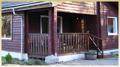 The deck from outside the lodge